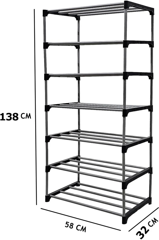 EXPOSURE BOOK SHELF 7 LAYER COLLAPSIBLE Metal Open Book Shelf (Fi...more