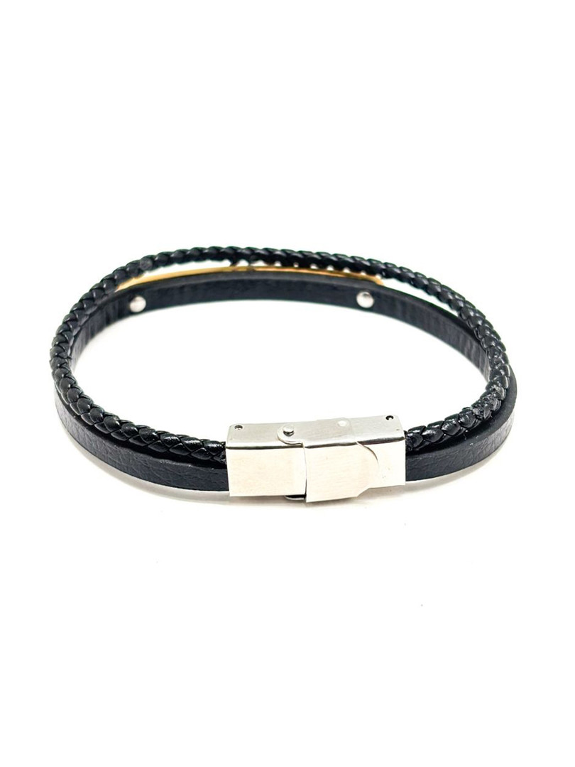 The Tie Hub Men Brass Wraparound Bracelet