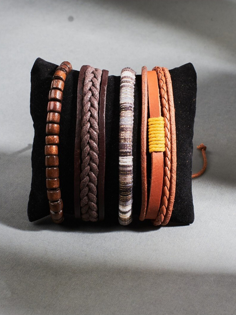 Bracelets SALTY Men Leather Wraparound Bracelet