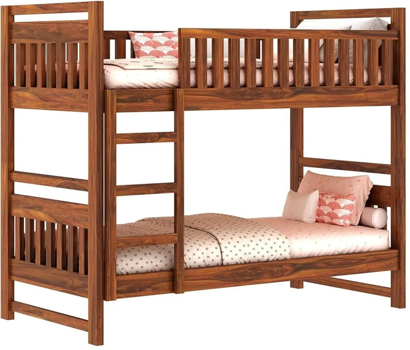 Dreamydesks Sheesham Wood Tylor Bunk Bed Without Storage Solid Wo...more