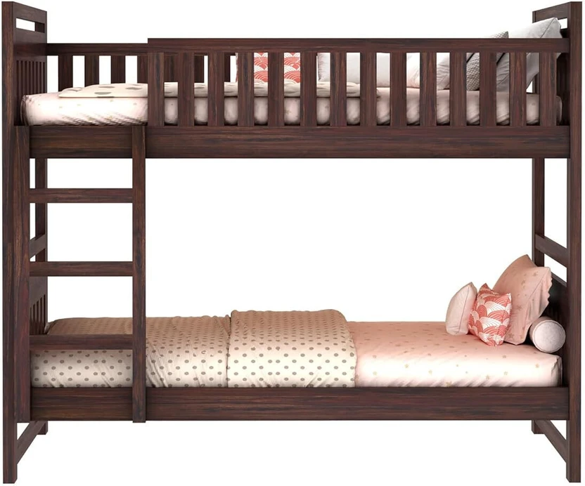 Dreamydesks Sheesham Wood Tylor Bunk Bed Without Storage Solid Wo...more