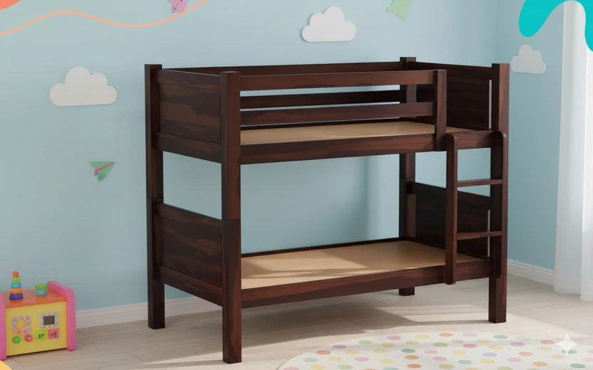Deuba Sheesham Wood Swift Bunk Bed Without Storage For Kids/Adult...more