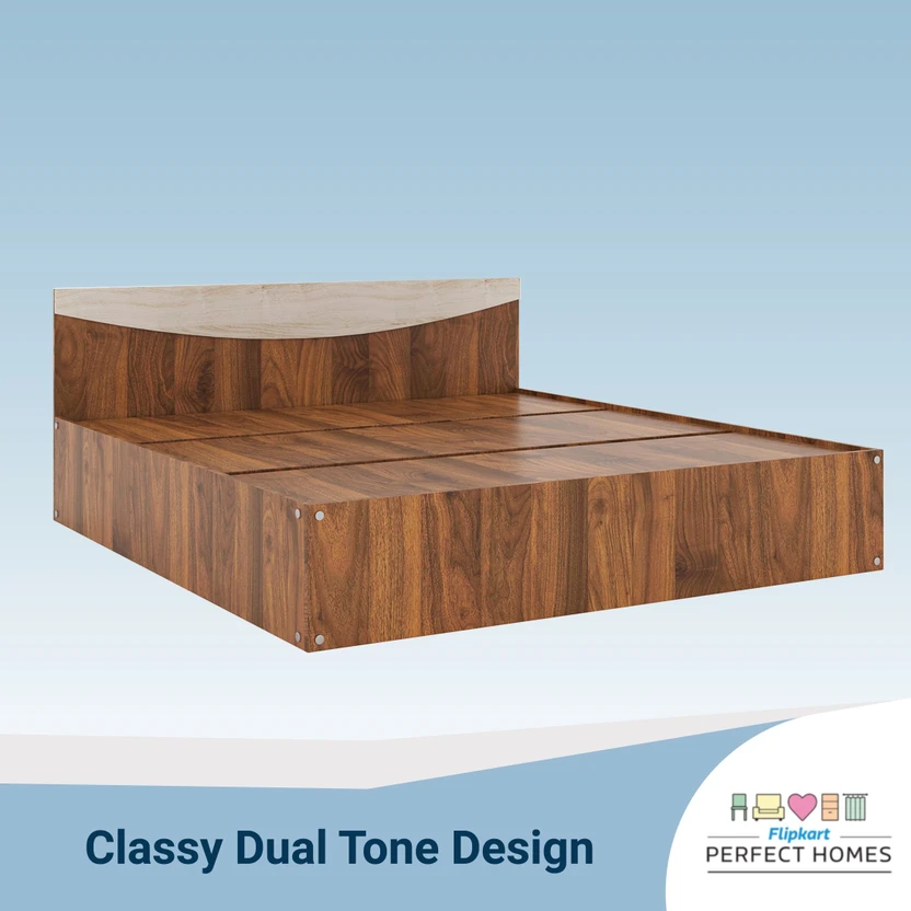 Flipkart Perfect Homes Carol Engineered Wood Queen Bed, 203.5 cm ...more