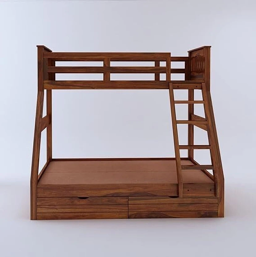 Ganpati Arts Queen Size Rio Bunk Bed For Bedroom/Kids Room/1 Year...more