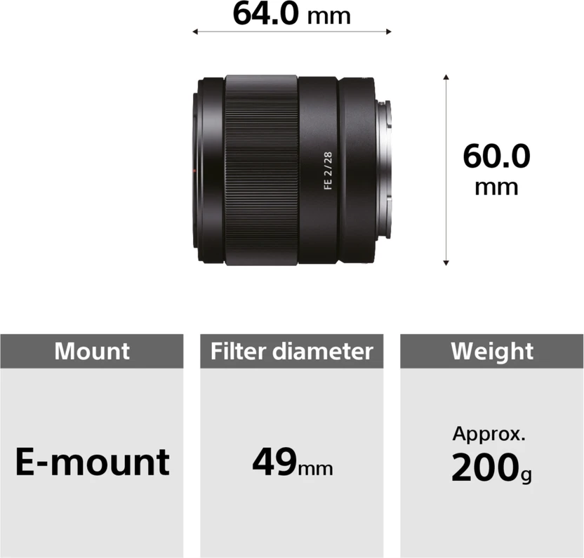 SONY SEL28F20//Q SYX Macro Prime  Lens (Black, 50 mm)
