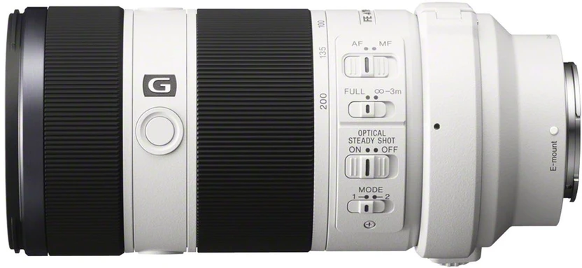 SONY SEL70200G Telephoto Zoom  Lens (Black, White, 70 - 200 mm)