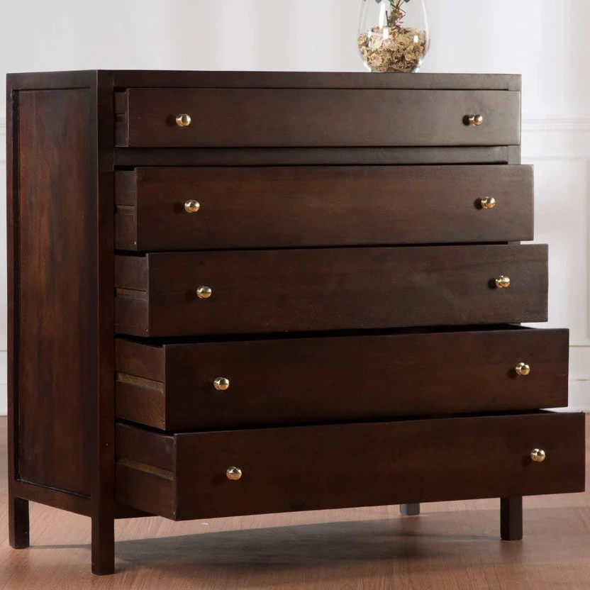Made Wood PIPER-COD-1018 Solid Wood Free Standing Chest of Drawer...more