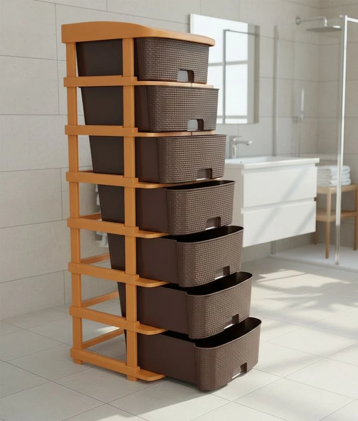 MAXTID Plastic Drawer Storage Organizer | Modular Kitchen & Cloth...more