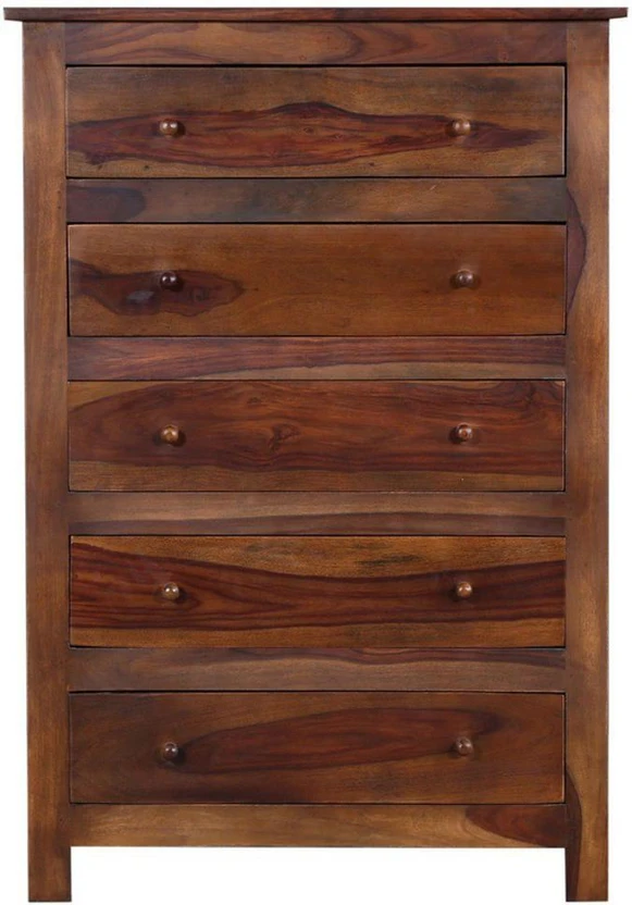 Made Wood Sheesham Wood Solid Wood Free Standing Chest of Drawers...more