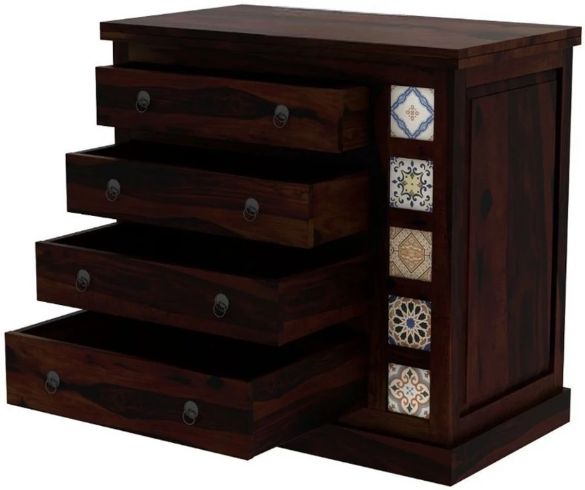 HavenzHome Solid Wood Free Standing Chest of Drawers (Finish Colo...more