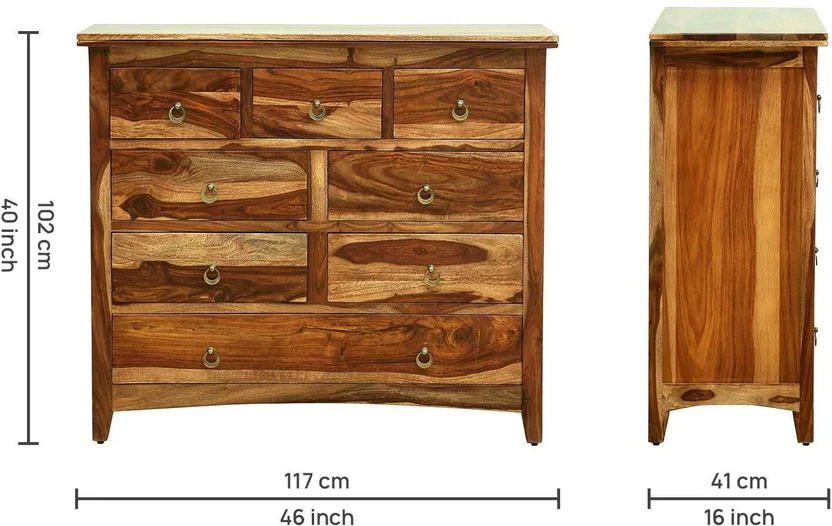 FLYWOOD SCB-1405 Solid Wood Free Standing Chest of Drawers (Finis...more