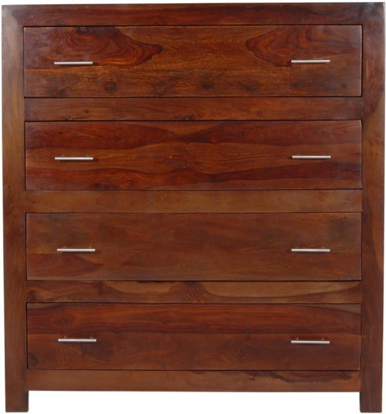 Made Wood Sheesham Wood Solid Wood Free Standing Chest of Drawers...more