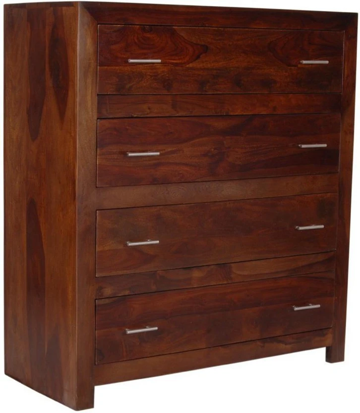 Made Wood Sheesham Wood Solid Wood Free Standing Chest of Drawers...more