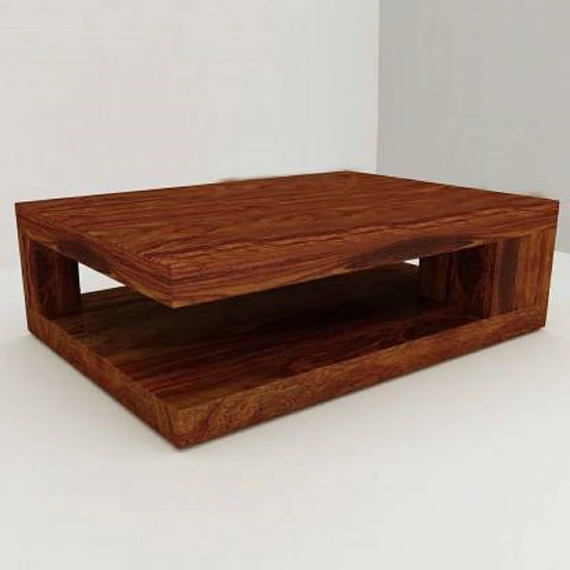 Worldwood Solid Wood Coffee Table (Finish Color - Brown Finish, D...more