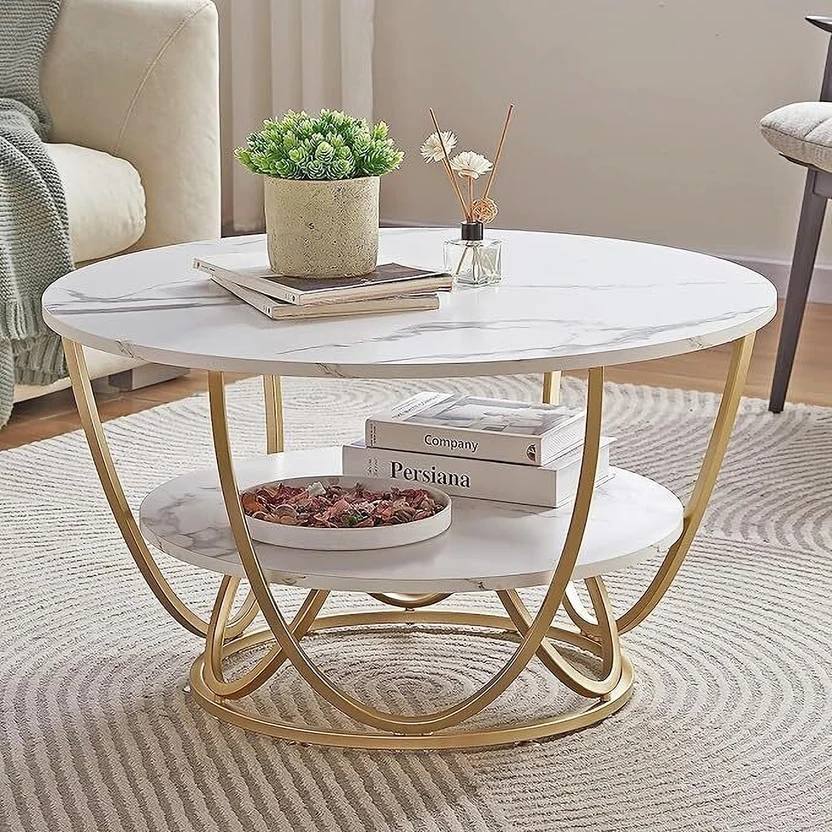 Coffee Tables Outletcart Metal Coffee Table (Finish Color - Gold, Pre-assembled...more