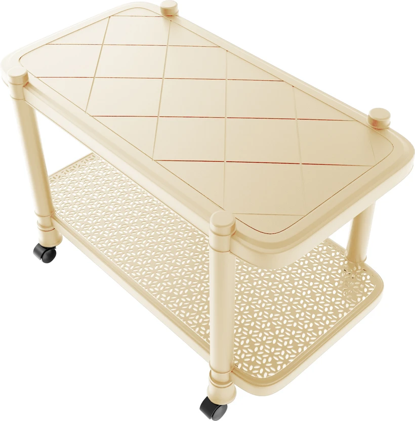 Mighty Home Center Trolly Coffee Table | Tea Poy for Home, Office...more
