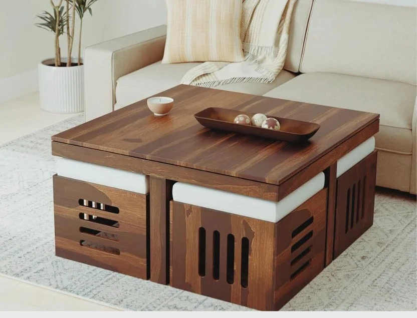 Deuba Sheesham Wood Solid Wood Coffee Table (Finish Color - Provi...more