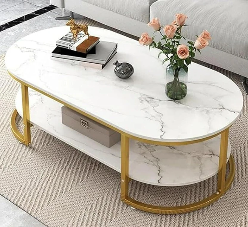 Expressow Enterprises Modern Metal Frame Center Table with Engine...more