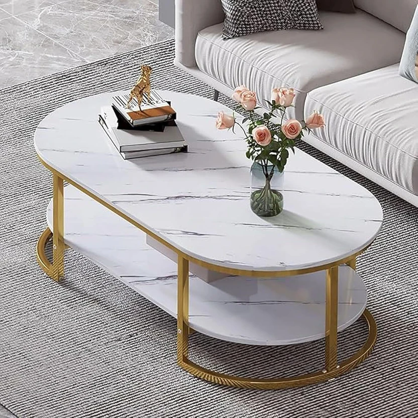 Expressow Enterprises Modern Metal Frame Center Table with Engine...more