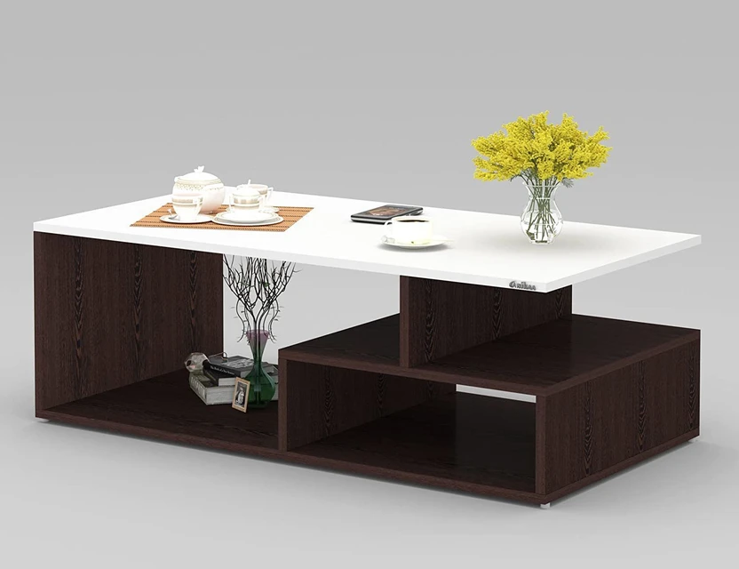 ANIKAA Engineered Wood Coffee Table (Finish Color - Wenge White, ...more