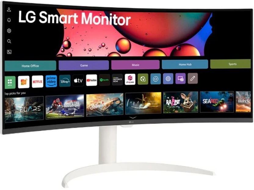 LG Smart 86.36 cm (34 inch) Curved WQHD VA Panel 34 (86.36 cm) 21...more