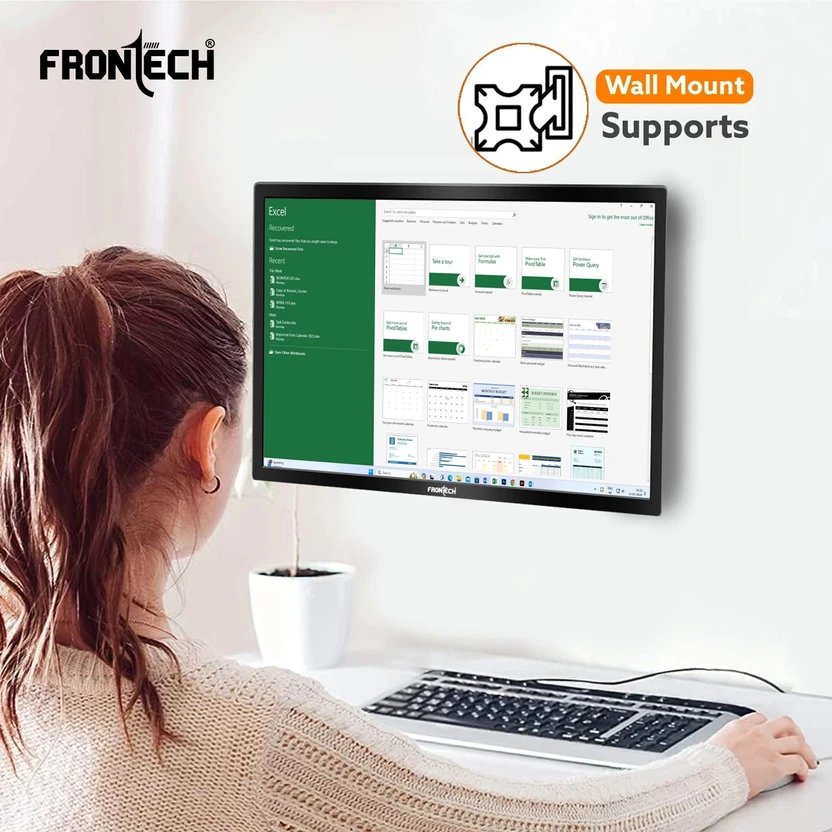 Frontech - 55.88 cm (22 inch) HD LED Backlit VA Panel Monitor (MO...more