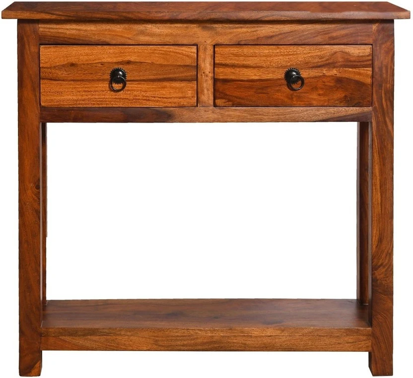 Tamannaartpalace Solid Wood Console Table (Finish Color - Natural...more