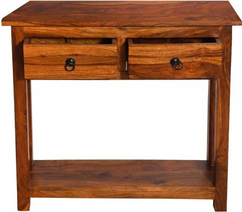 Tamannaartpalace Solid Wood Console Table (Finish Color - Natural...more