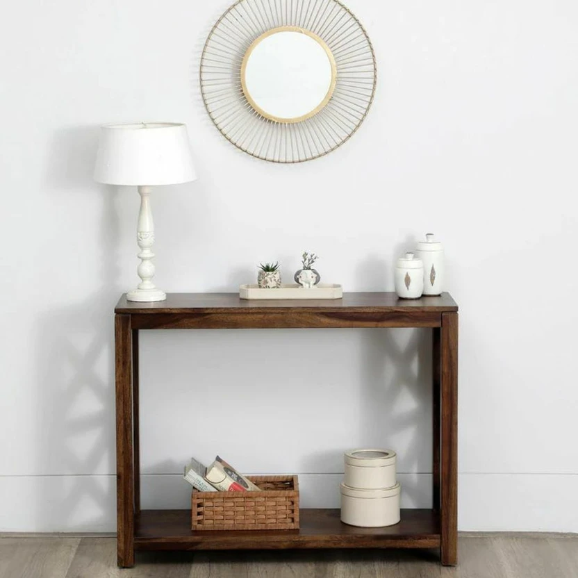 The Furn Club Kross Solid Wood Console Table (Finish Color - Prov...more