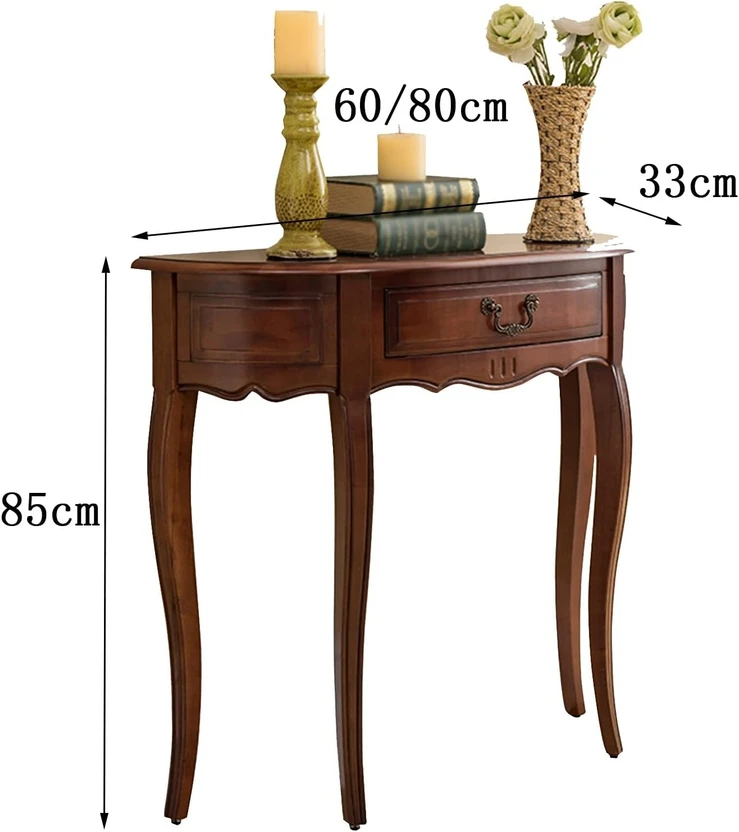 Home wood Console Table, Living Room Tables Vintage Solid Wood So...more