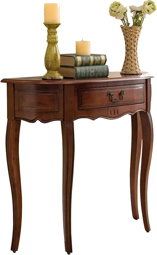 Home wood Console Table, Living Room Tables Vintage Solid Wood So...more