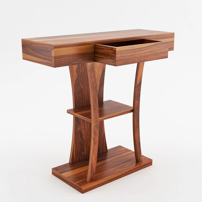 Jh Decore Solid Wood Console Table | End Table| Side Table| Corne...more