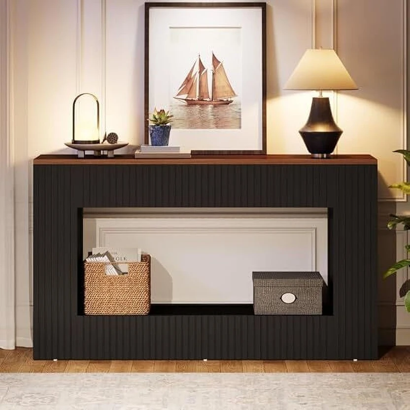 Home wood Console Table (Finish Color - Honey, DIY(Do-It-Yourself...more