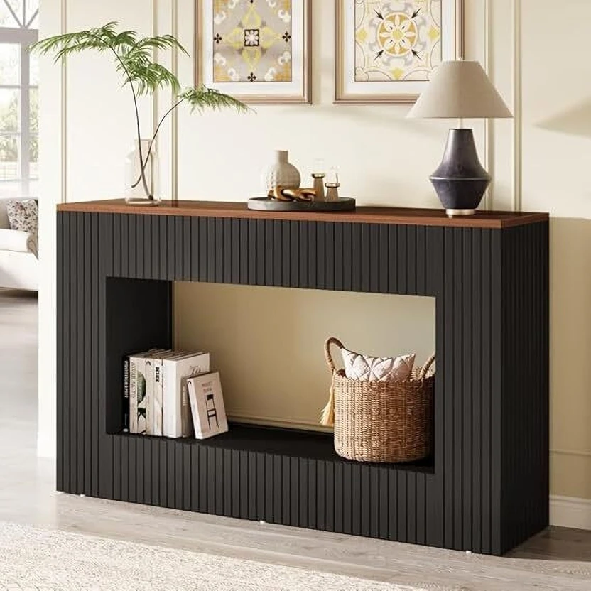 Home wood Console Table (Finish Color - Honey, DIY(Do-It-Yourself...more