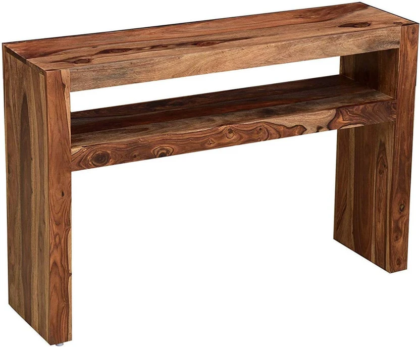 Wopno Furniture Pure Sheesham Wooden Console Table for Living Roo...more