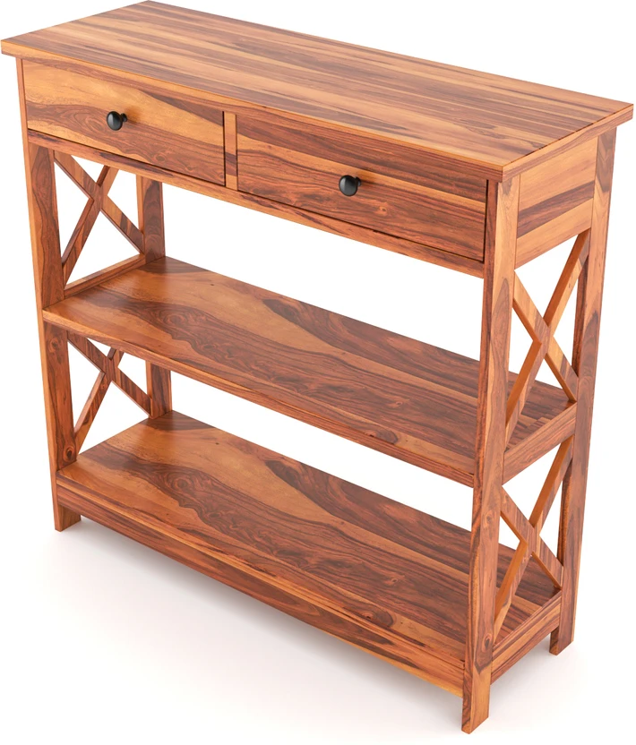 HDWOOD Solid Sheesham Wood Console Table With Storage For Bedroom...more