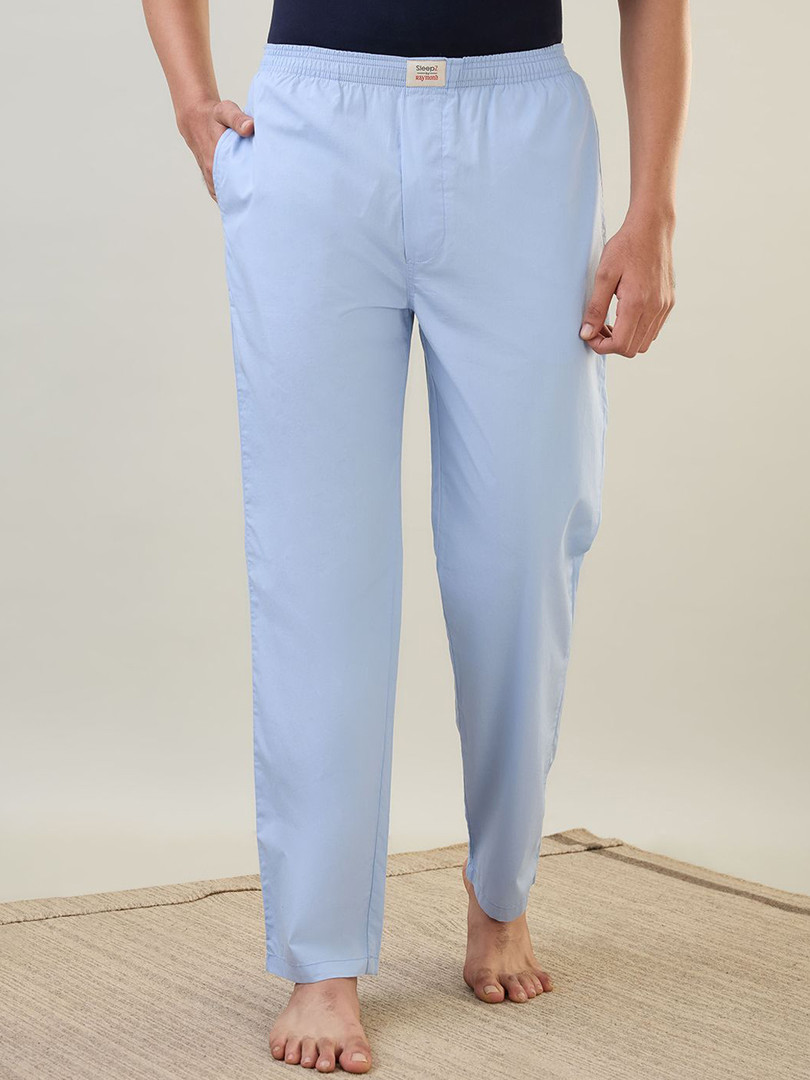 Cotton-pant SleepZ by Raymond Men Regular Fit Cotton Lounge Pants
