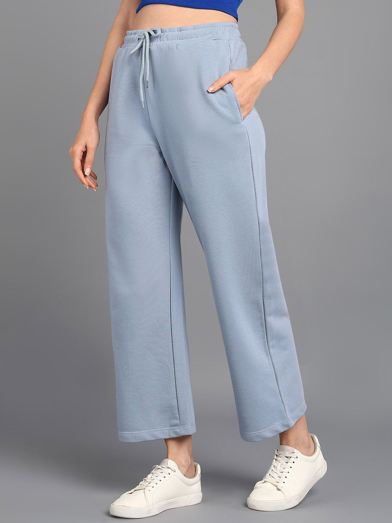 Alan Jones Women Mid-Rise Relaxed-Fit Track Pants