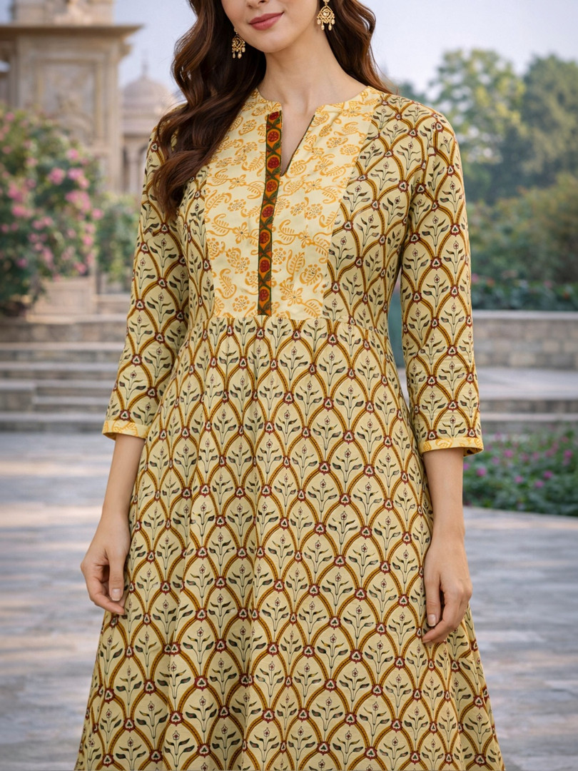Divyanti Designs Women Printed Regular Pure Cotton Kurta with Trousers & With Dupatta
