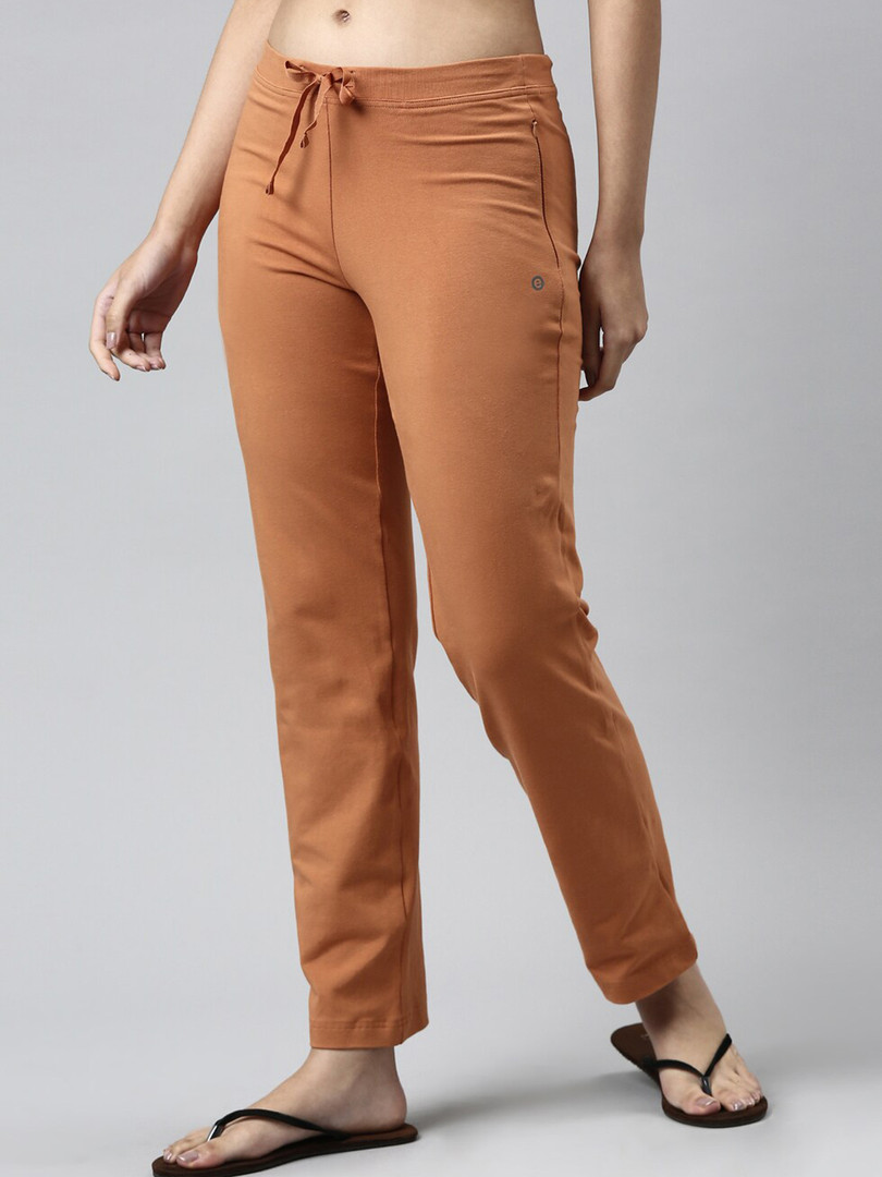 Enamor Women Mid-Rise Straight Leg Lounge Pants
