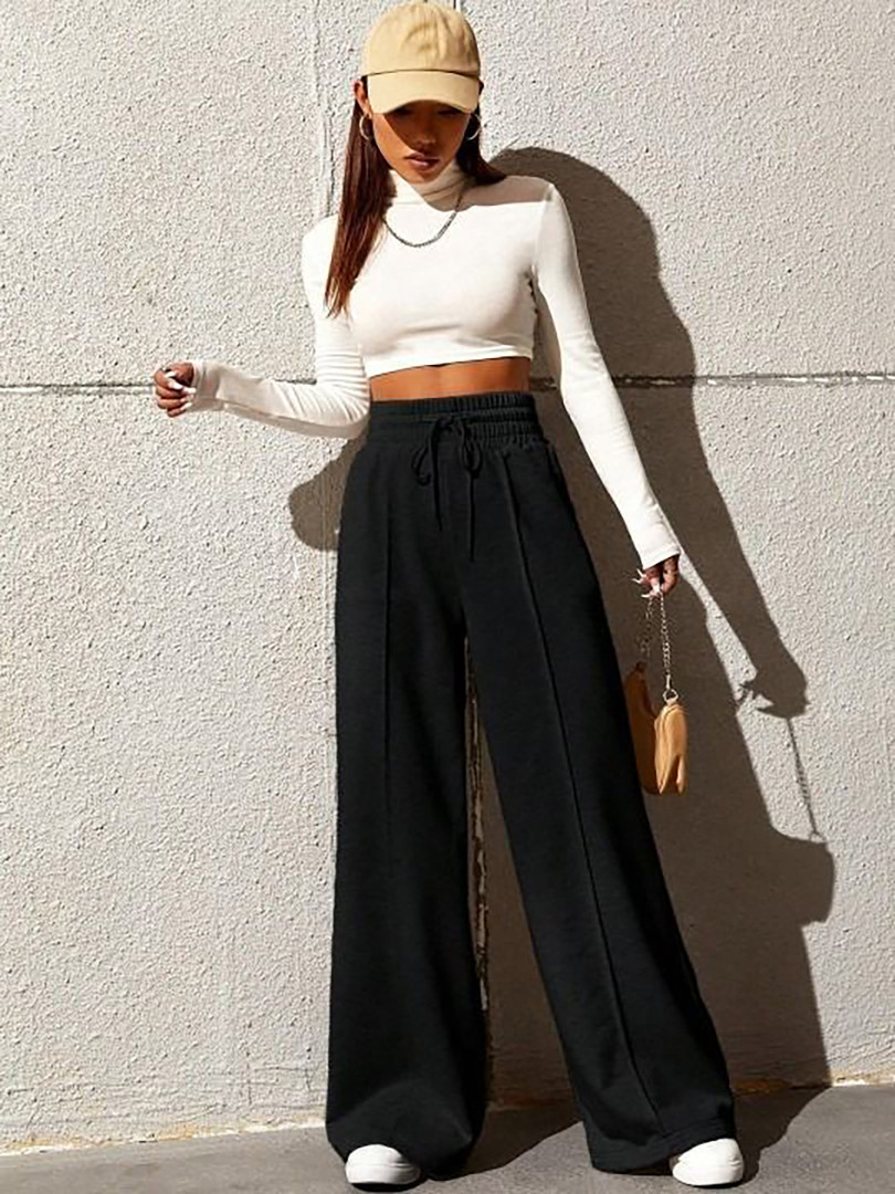Cotton-pants YOU FOREVER Women Baggy Cotton Track Pants
