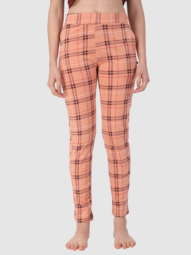 Cotton-pants PROTEENS Women Checked Cotton Lounge Pants