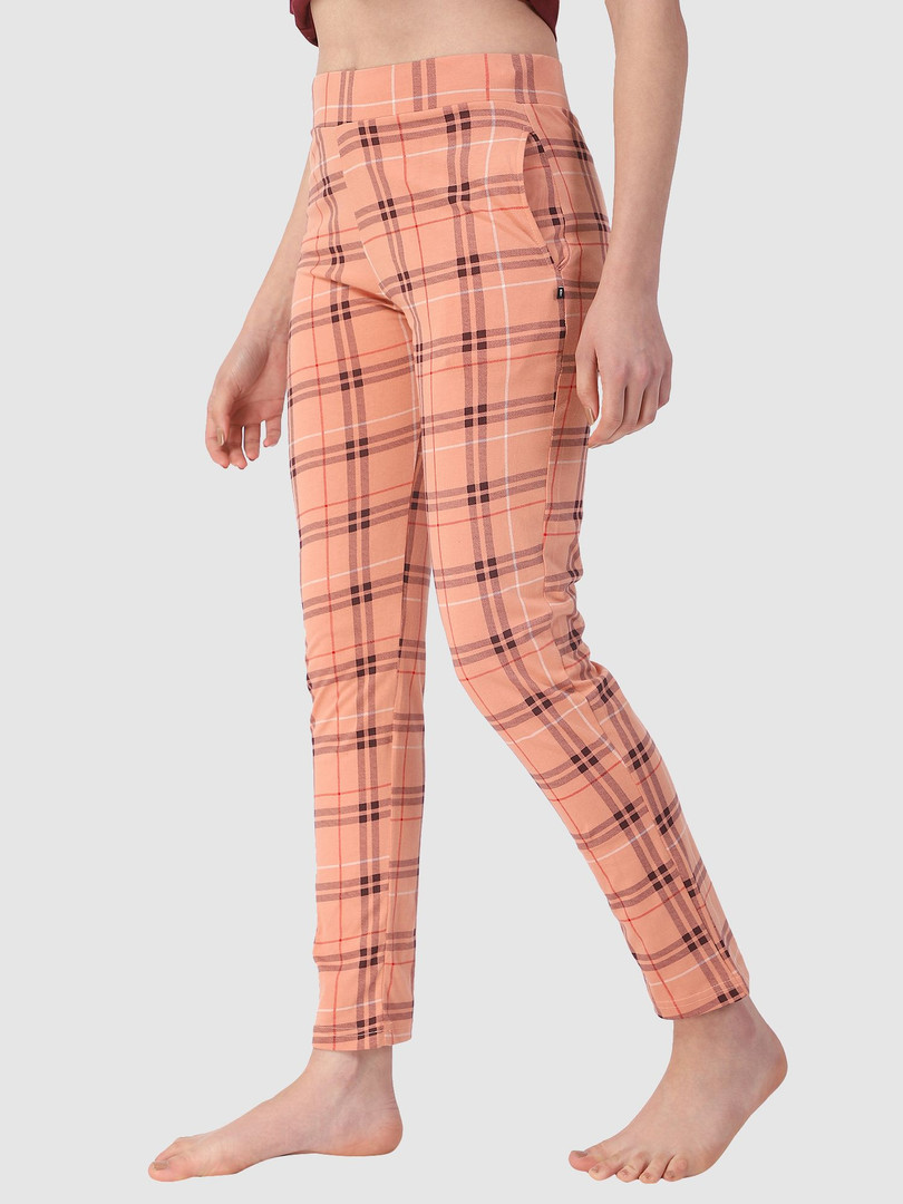 PROTEENS Women Checked Cotton Lounge Pants