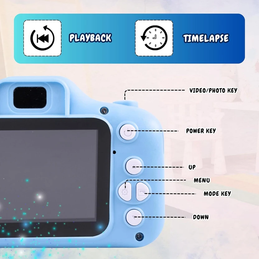 BuyLuxe Mini Digital Camera for Kids for Girls and Boys | Gift fo...more
