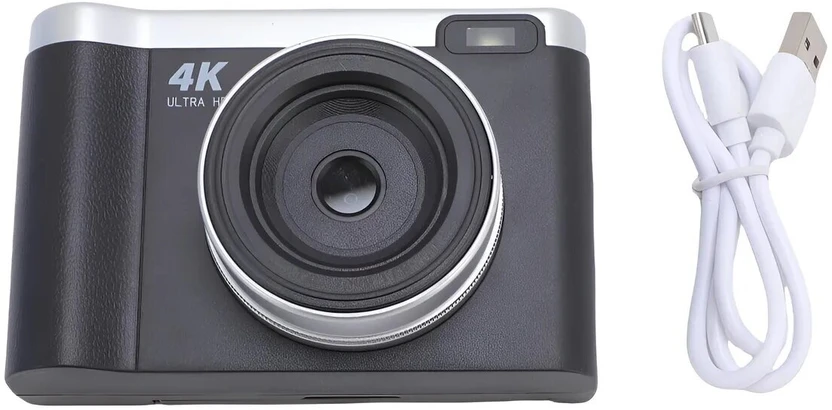 dkian flip screen camera 4K Ultra HD Photography 12MP Rechargeabl...more