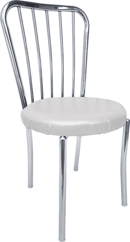 RW REST WELL Decent Chrome Armless Dining Chair for Home,Cafe|Mod...more