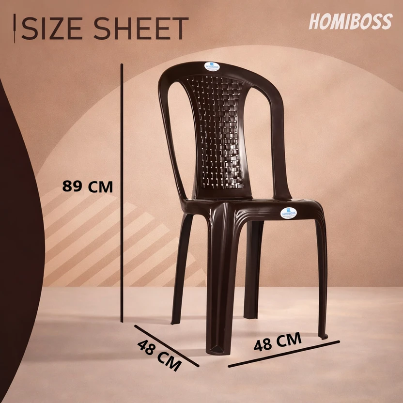 HOMIBOSS Armless chair for Home, Dinner, Resturant, Events, livin...more