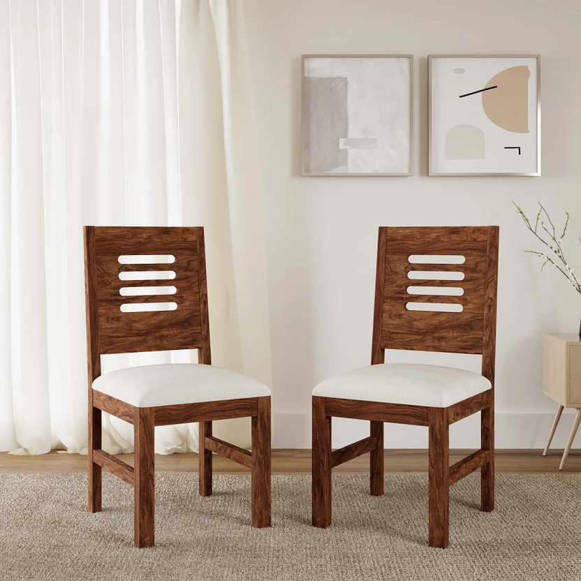 Flipkart Perfect Homes Rosewood (Sheesham) Solid Wood Dining Chai...more