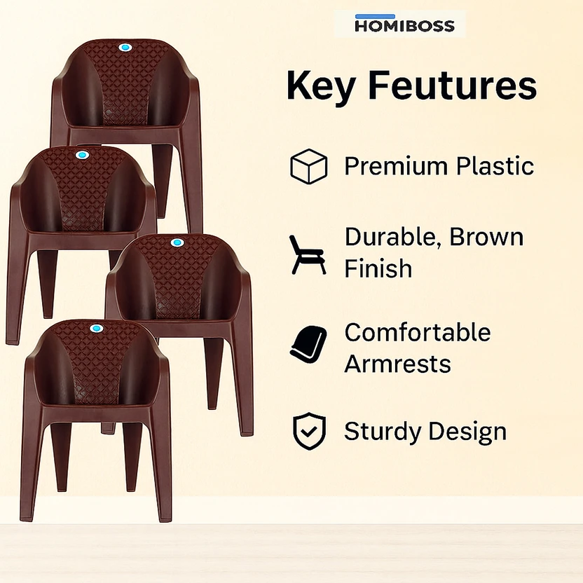 HOMIBOSS chairs for home, outdoor, garden, events, resturant Plas...more