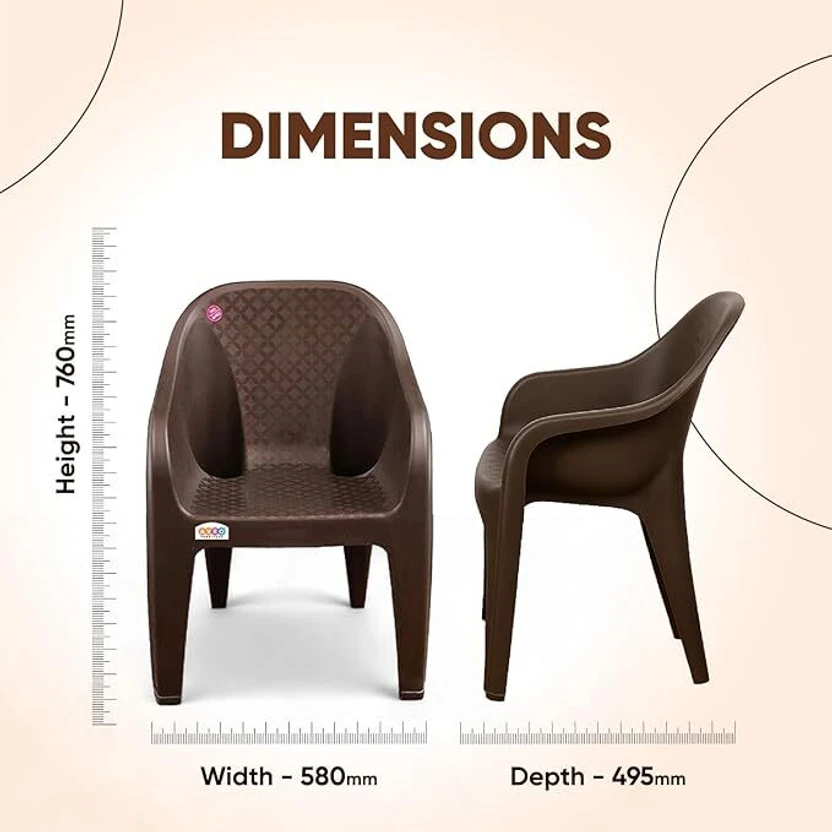 HOMIBOSS chairs for home, outdoor, garden, events, resturant Plas...more